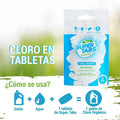 Cloro en Tabletas exenos cloro orgánico (5 pcs)  Super Tabs