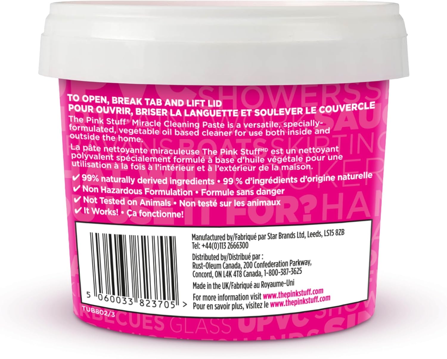 Kit Pasta de Limpieza + esponja Pink Stuff  850g