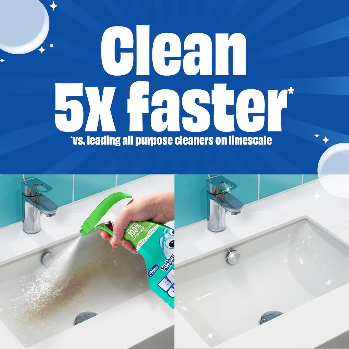Limpiador multiusos de baño espumoso Scrubbing Bubbles