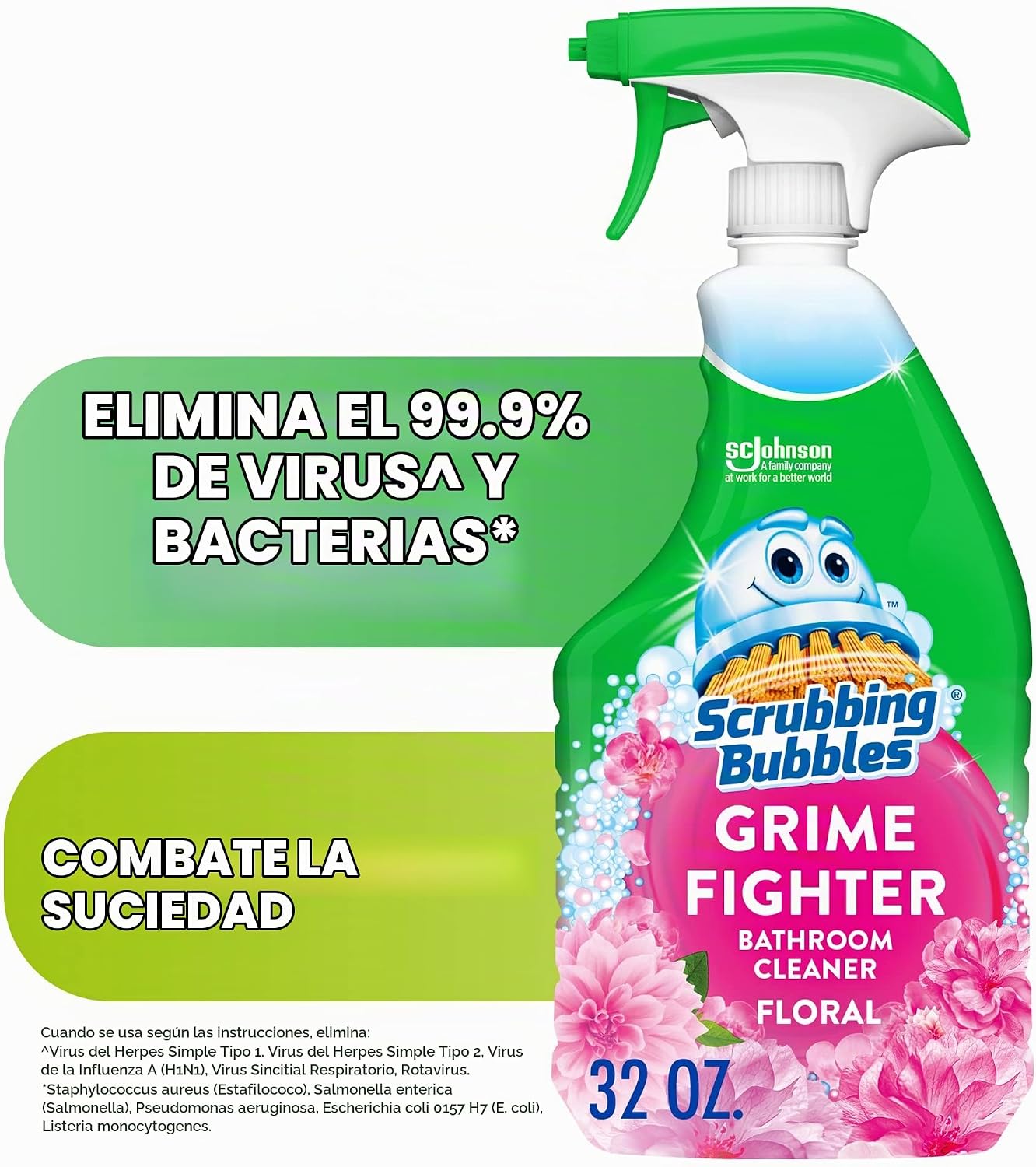 Limpiador desinfectante para baño y ducha Scrubbing Bubbles