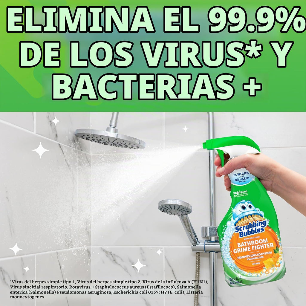 Limpiador desinfectante para baño y ducha Scrubbing Bubbles