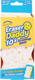 Borrador Mágico 10X con Perlas Limpiadoras (2PCS Fibra + Borrador) Scrub Daddy