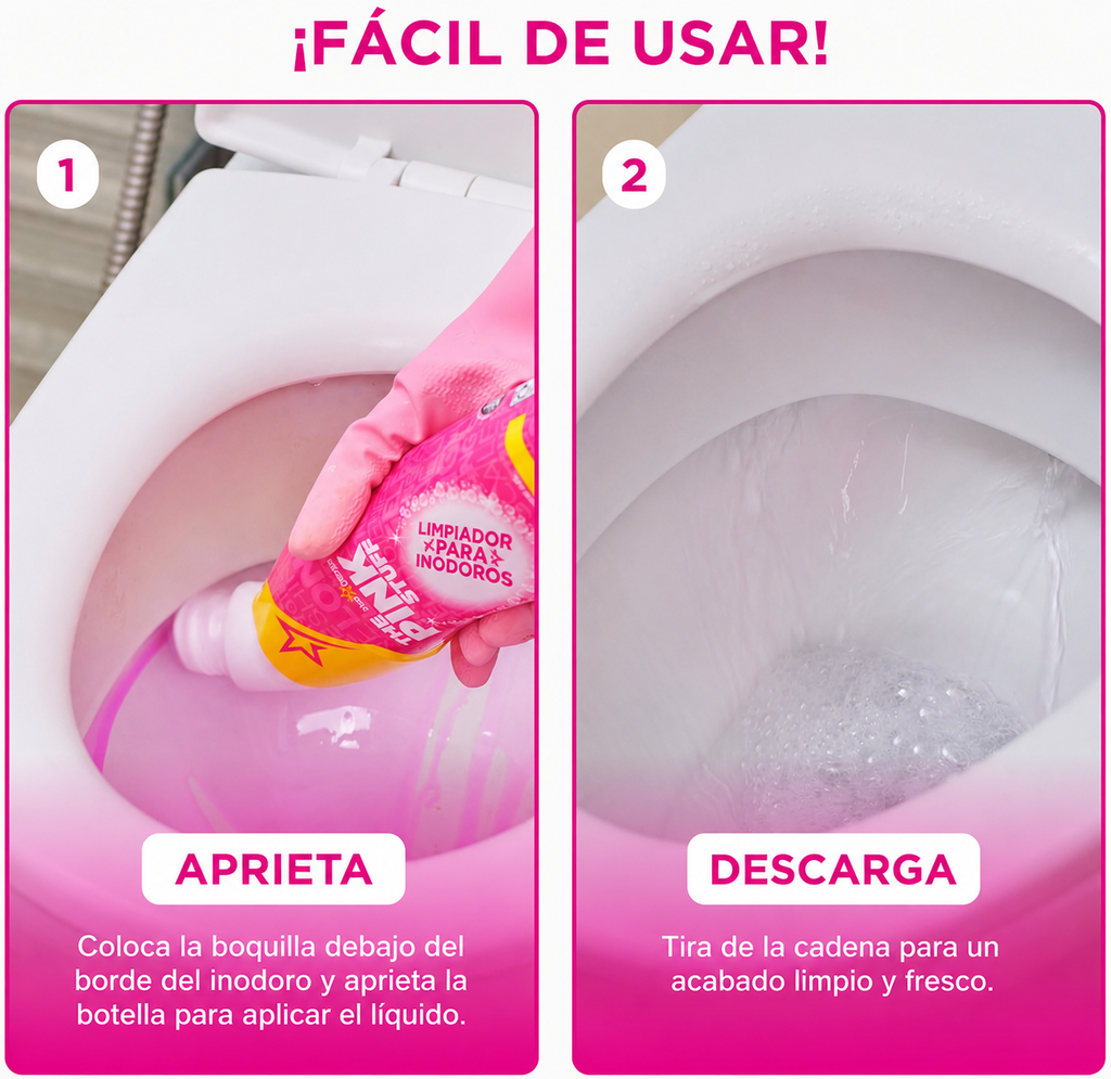 Gel para inodoro milagroso The Pink Stuff