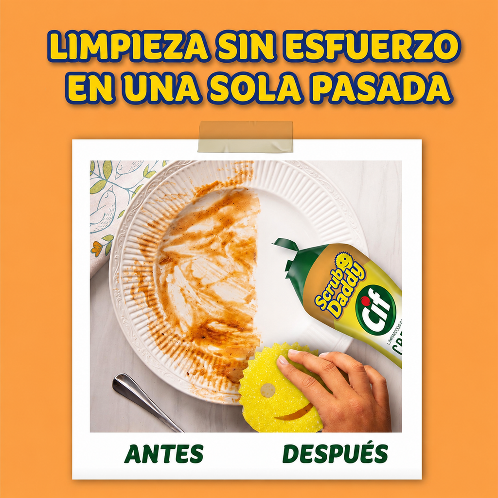 2 Limpiadores en Crema Multiusos Scrub Daddy - CIF 600g (2pcs)