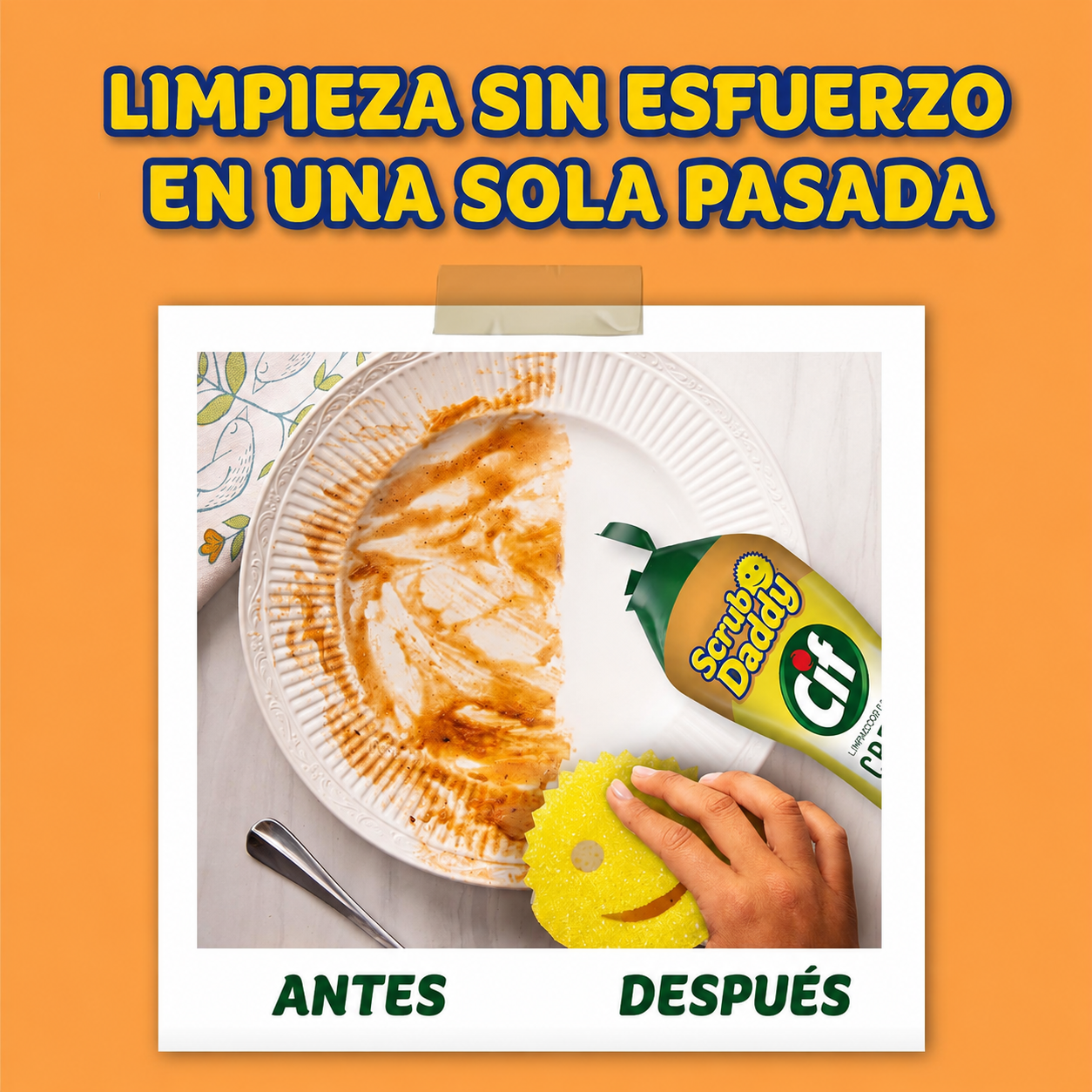 2 Limpiadores en Crema Multiusos Scrub Daddy - CIF 600g (2pcs)