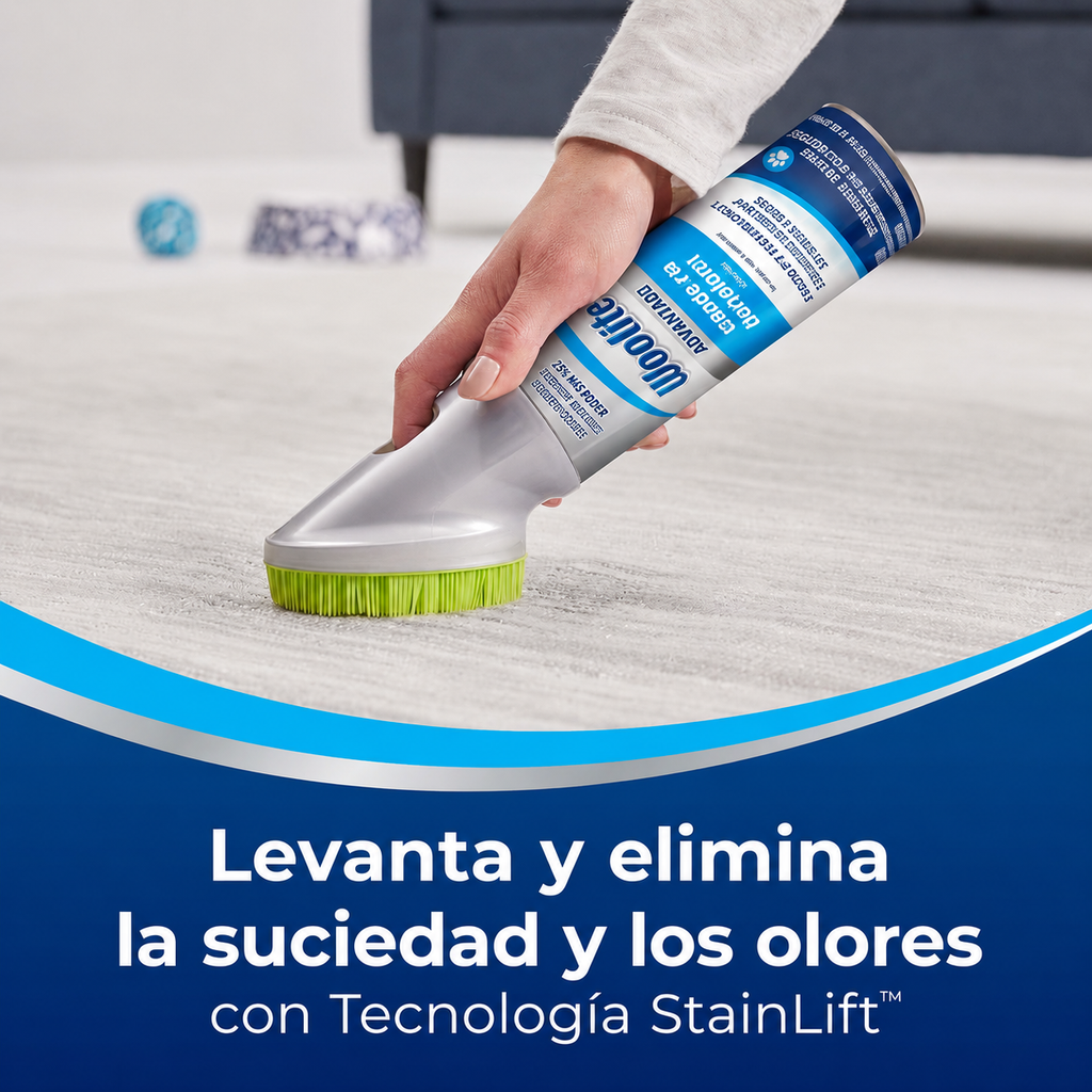 Limpiador de espuma para Sillones, alfombras o  tapicería Woolite