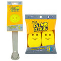 Varita dispensadora de jabón y 2 repuestos Scrub Daddy