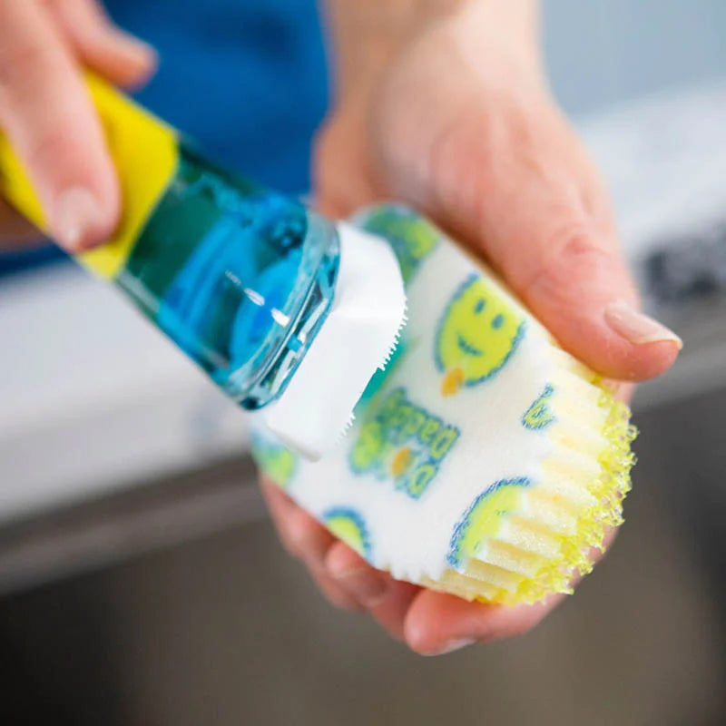 Varita dispensadora de jabón y 2 repuestos Scrub Daddy