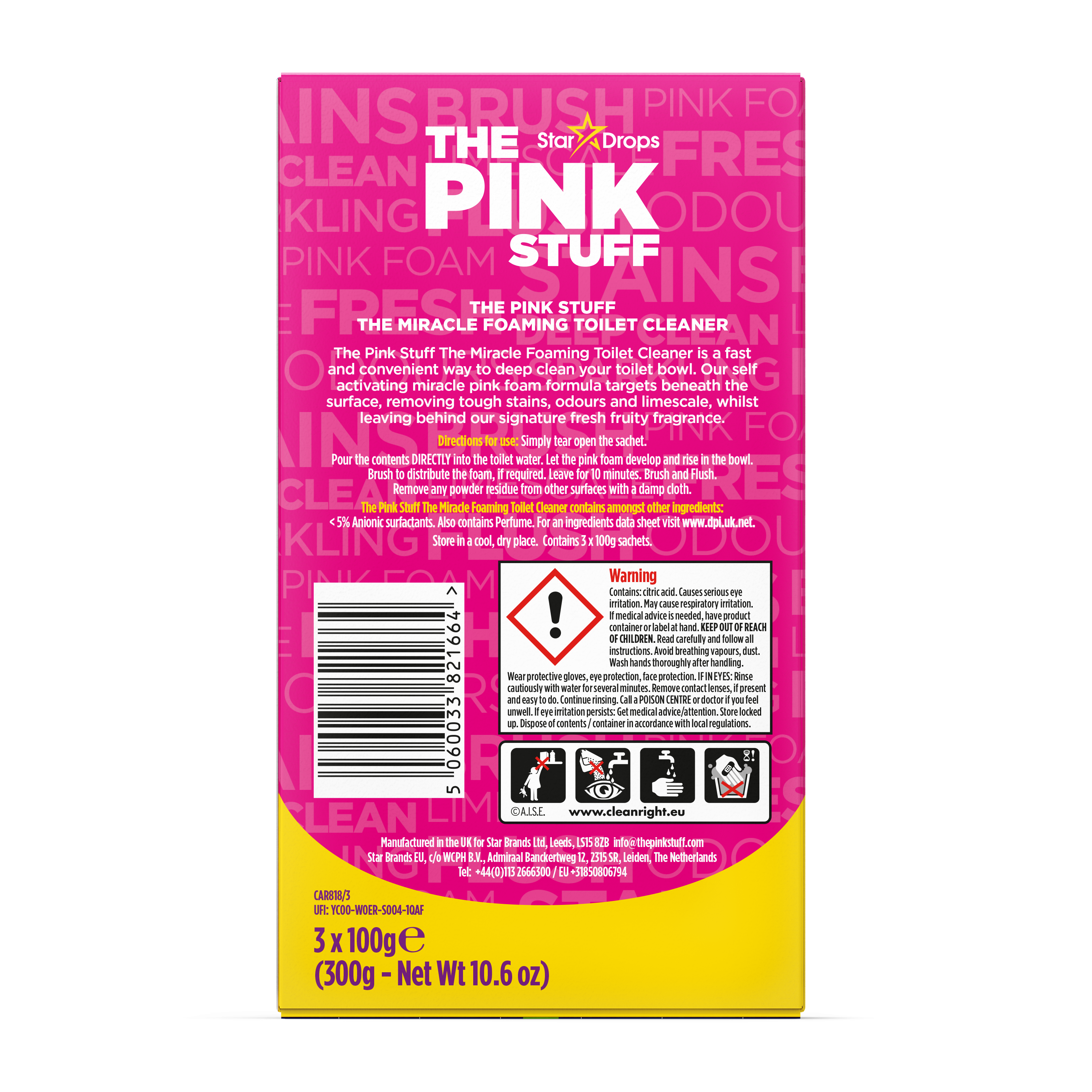 Espuma Mágica para Inodoro The Pink Stuff (2 pcs)
